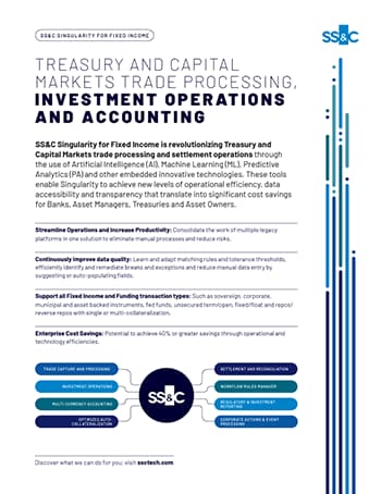 Treasury and Capital Markets brochure thumbnail